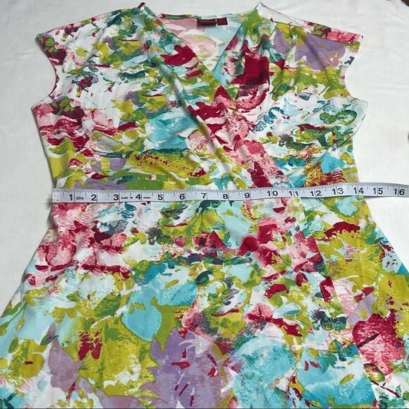 212 Collection Floral Faux Wrap Dress SMALL - Picture 14 of 16